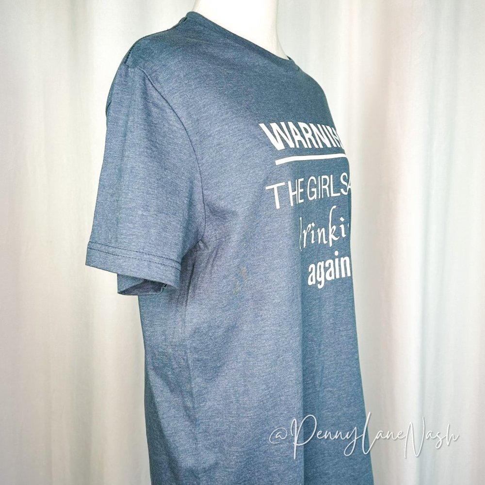 Gildan Softstyle Warning The Girls are Drinking Again Tee Shirt Graphic - Picture 2 of 8